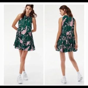 Aritzia Women’s Green floral Boho dress “Sunday Best “ Raleigh Sz. Sm